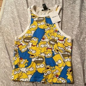 Yellow/White Simpsons Top.